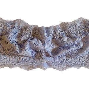 Free People Lacey Looks Bandeau Bra Size small Bluemoon Quartz